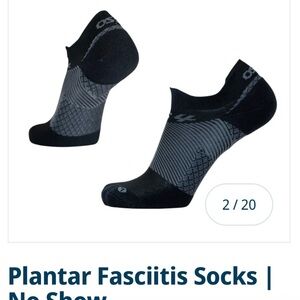 OS1st International Plantar Faciatis No Show Socks